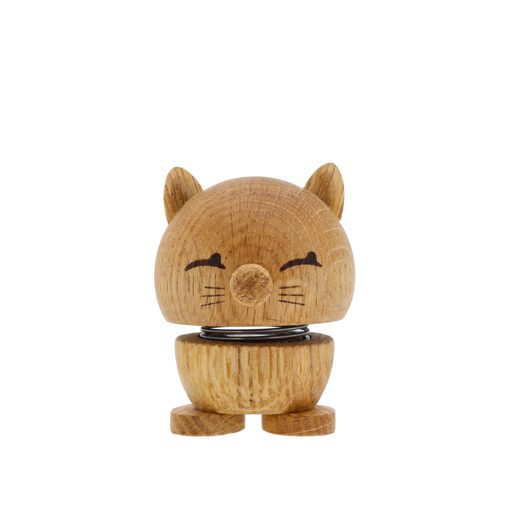 Hoptimist - Dog &amp; Cat Dekofigur | Cat / eiche