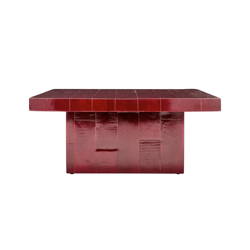 House Doctor - Brick Couchtisch | 100 x 100 cm / rot