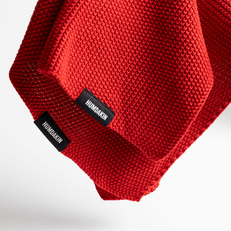 Humdakin - Gestricktes Geschirrtuch | rushing red