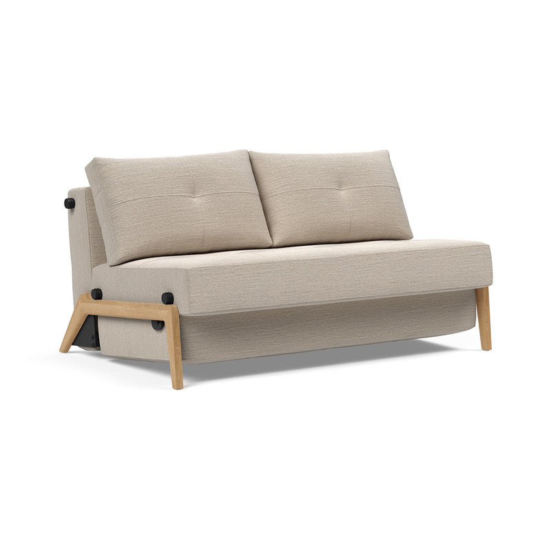 Innovation Living - Cubed 140 Schlafsofa | Innovation Living Blida sand grey (612) / Eiche