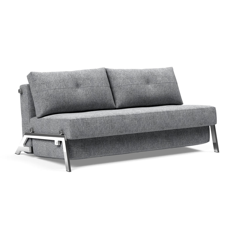 Innovation Living - Cubed 160 Schlafsofa | Innovation Living (565 Twist), granitgrau  / chrom