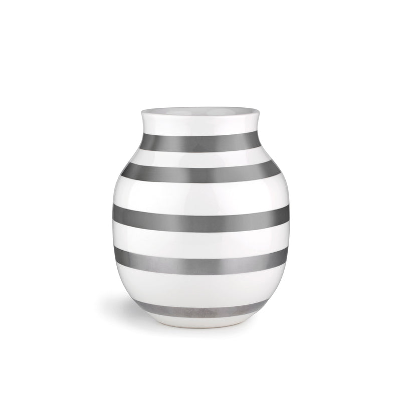 Kähler Design - Omaggio Vase | H 20 cm / silber