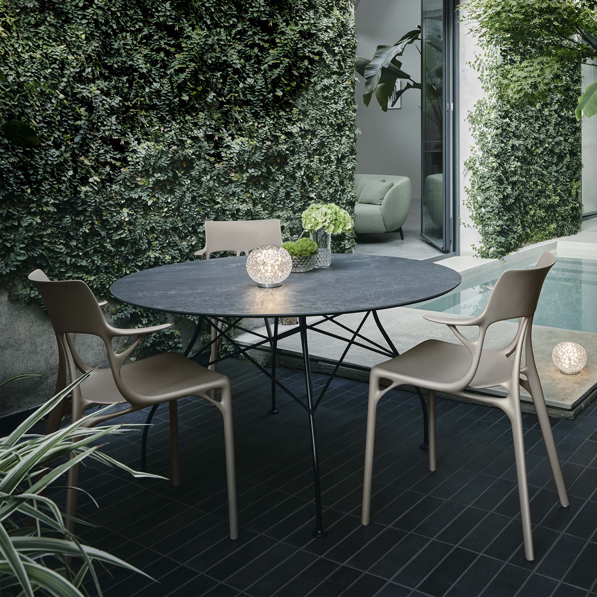 Kartell - Glossy Outdoor Tisch
