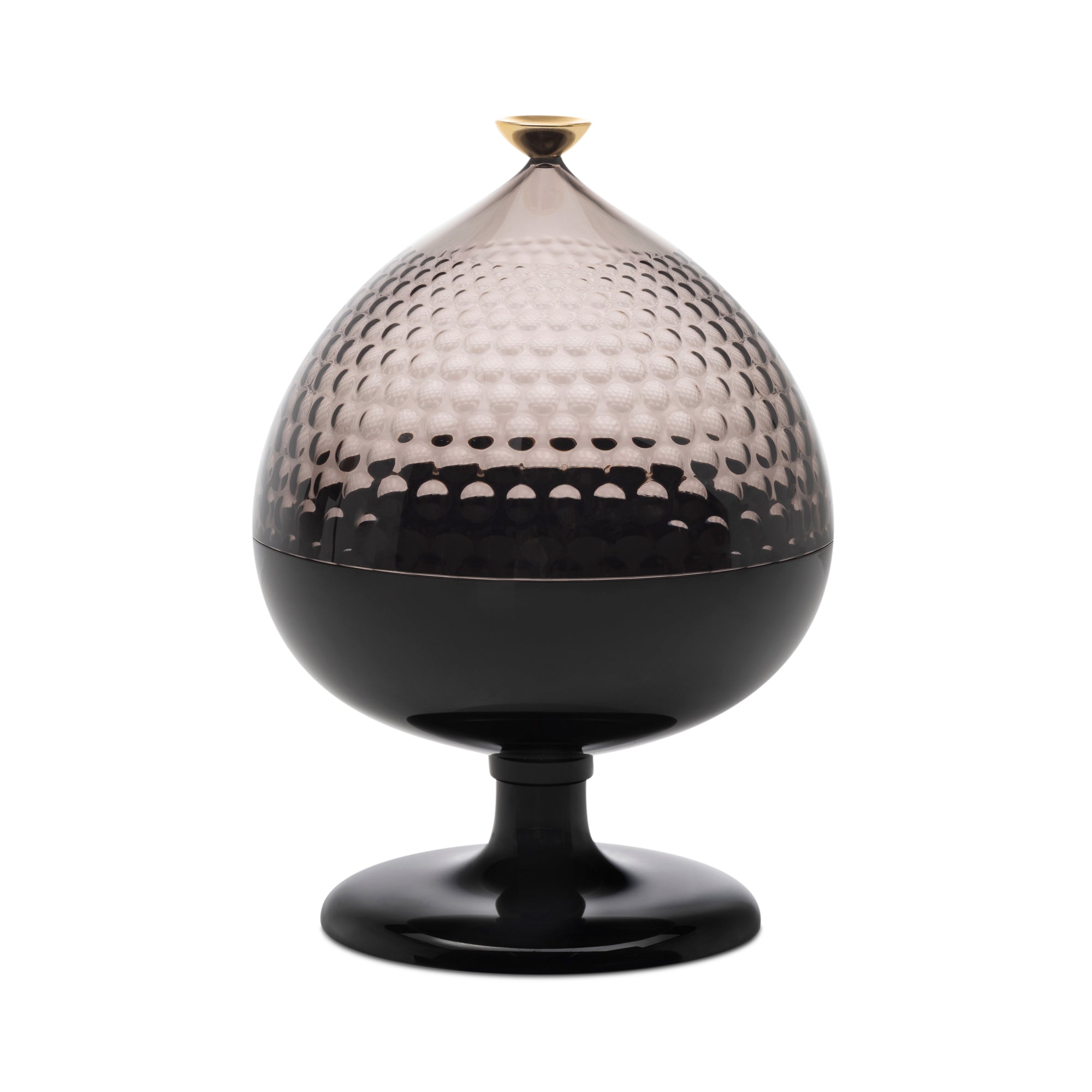 Kartell - Pumo Aufbewahrungsglas | schwarz/fumè