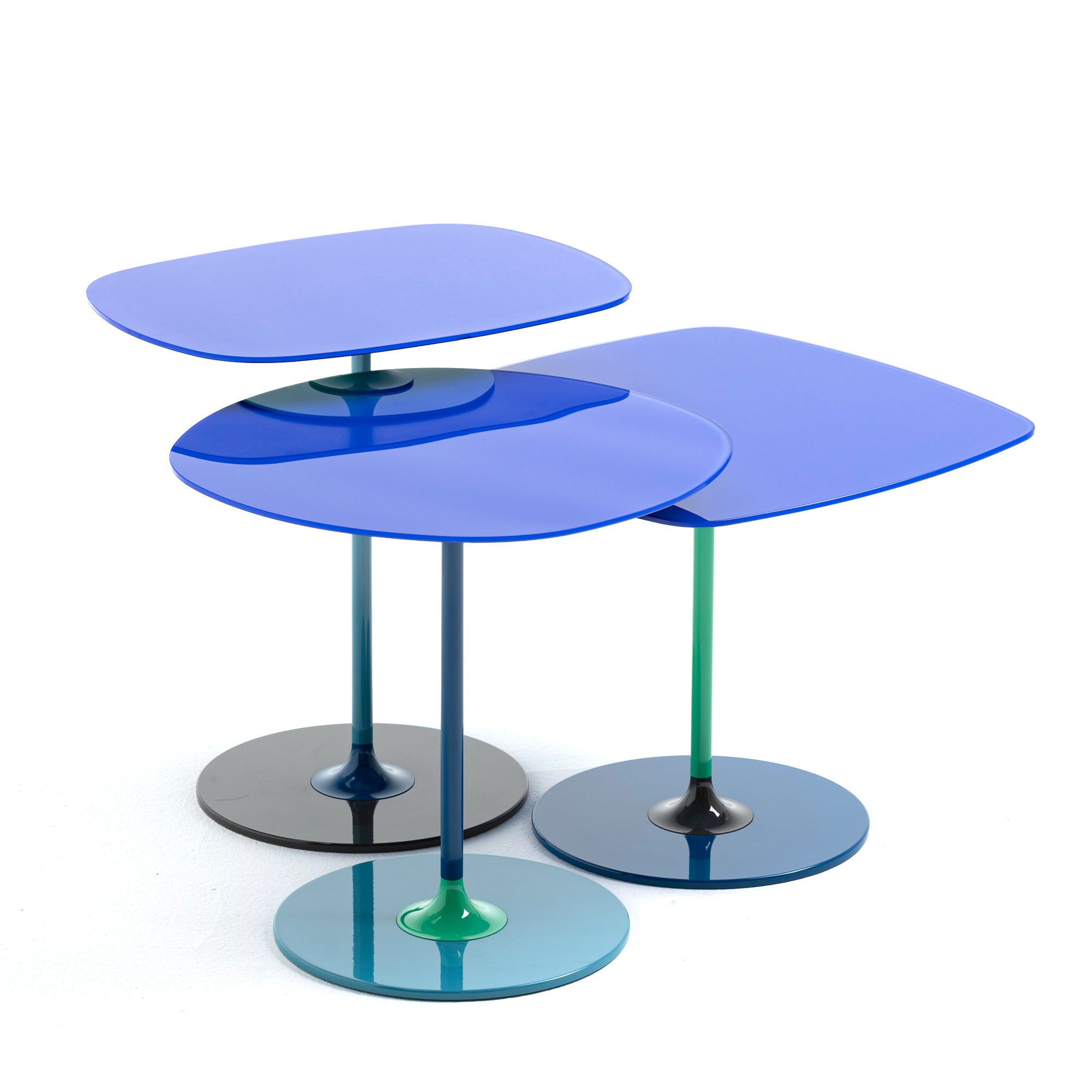 Kartell - Thierry Beistelltisch Set | blau