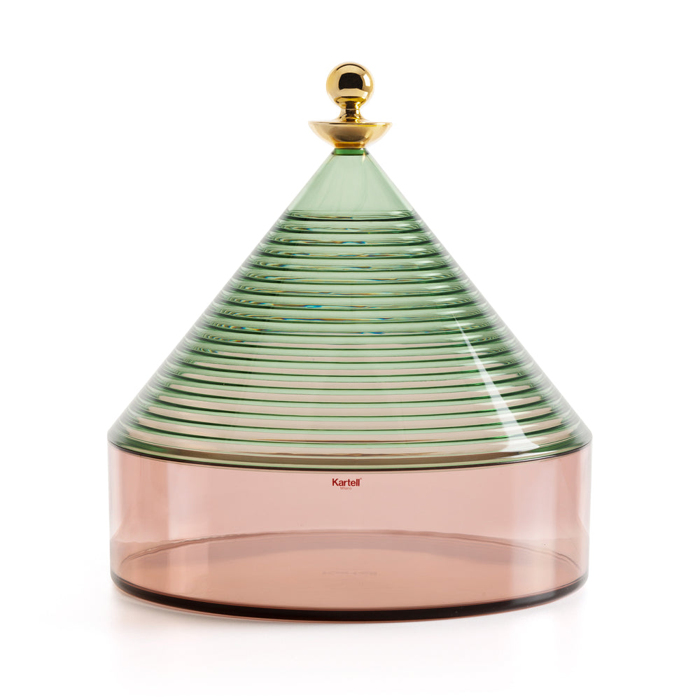 Kartell - Trullo Aufbewahrungsbehälter | Verde Salvia/rosa