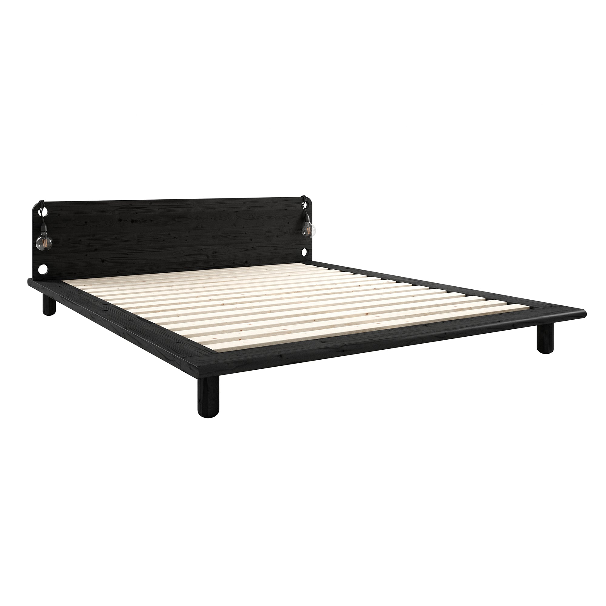 Karup Design - Peek Bett | 140 x 200 cm / Kiefer schwarz
