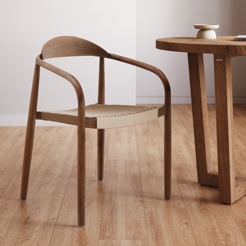 Kave Home - Nina Esszimmerstuhl | Akazie Nussbaumfinish