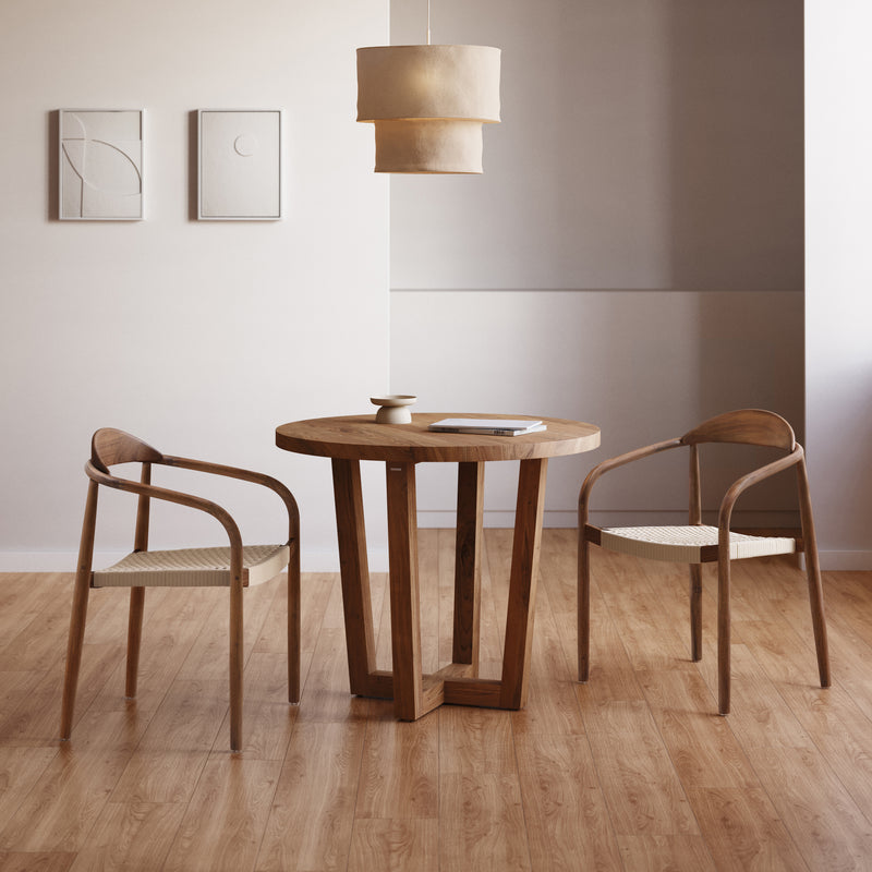 Kave Home - Nina Esszimmerstuhl | Akazie Nussbaumfinish