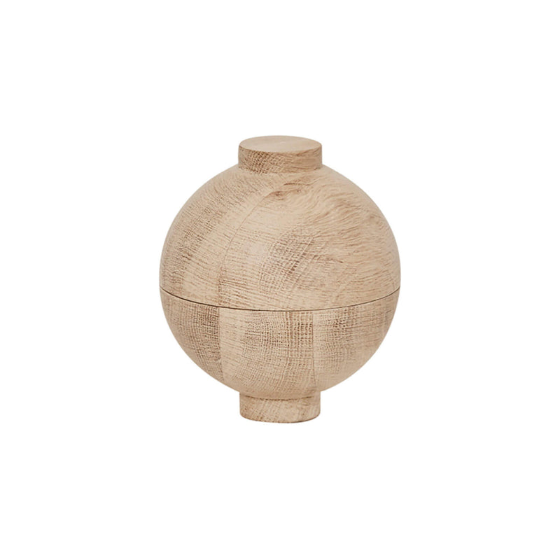 Kristina Dam Studio - Wooden Sphere Aufbewahrung | Ø 12 x H 15 cm / Eiche