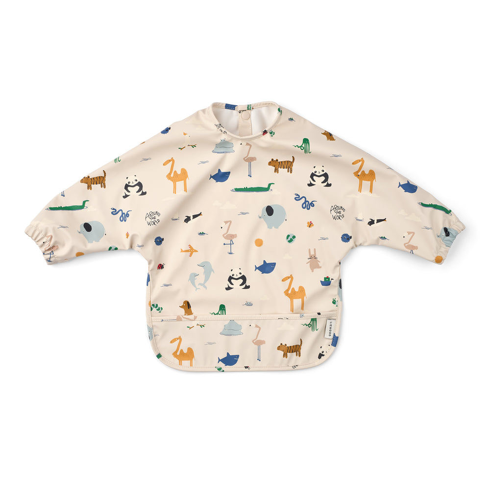 LIEWOOD - Merle Cape Lätzchen | around the world/sandy