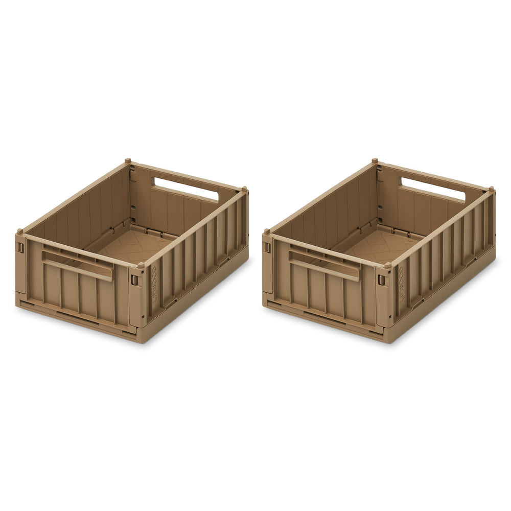 LIEWOOD - Weston Aufbewahrungsbox | 2er-Set / 25 x 18 x 9,5 cm / oat