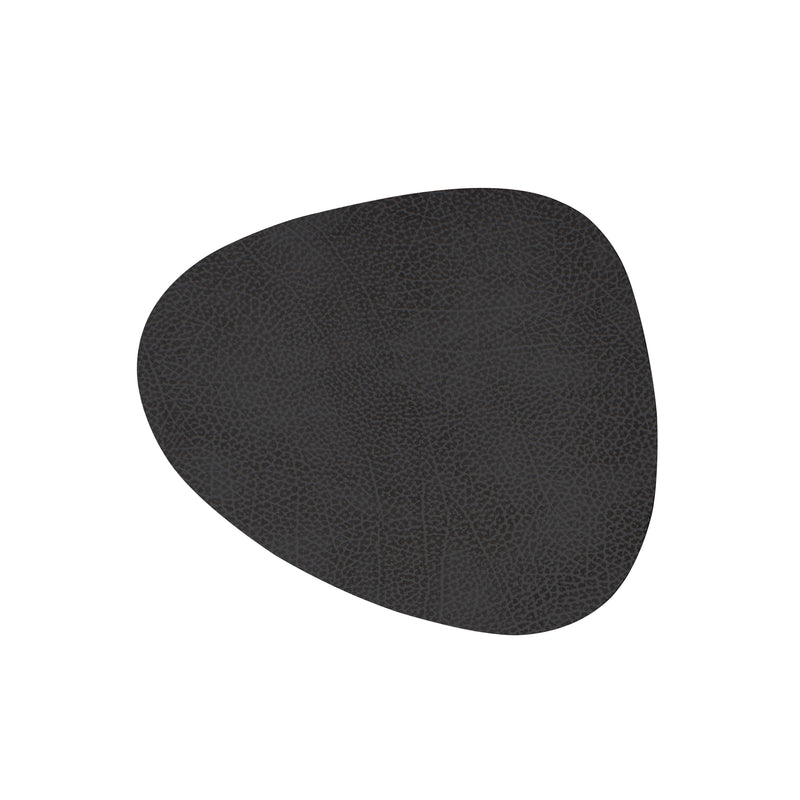 Lind DNA - Glasuntersetzer Curve | Hippo schwarz-anthrazit