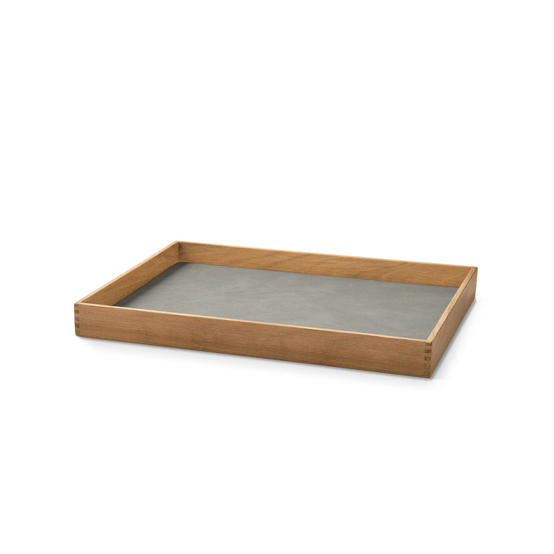 Lind DNA -Even Teak Tablett Square | Nupo light grey / M