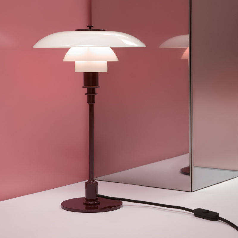 Louis Poulsen - PH 3/2 Tischleuchte | glossy burgundy
