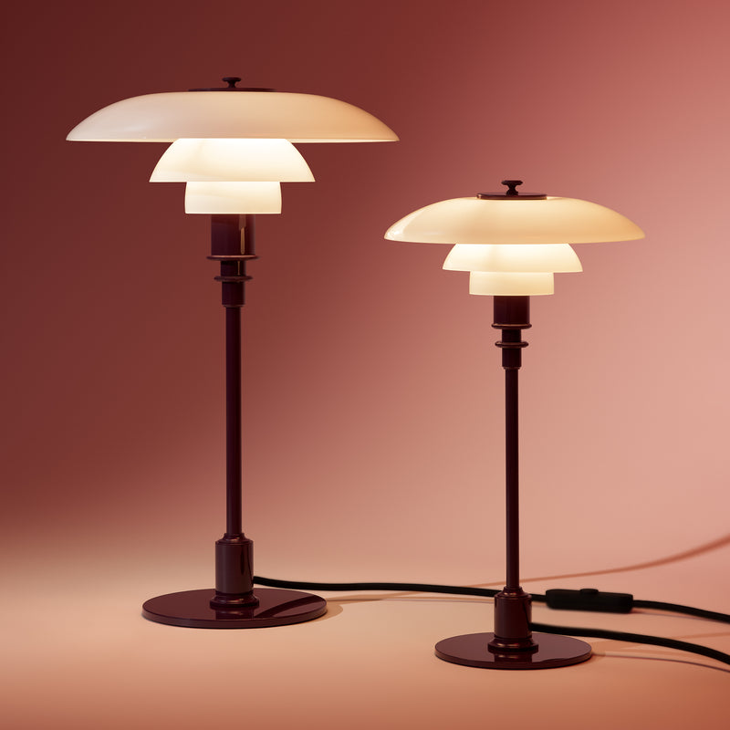 Louis Poulsen - PH 2/1 Tischleuchte | glossy burgundy