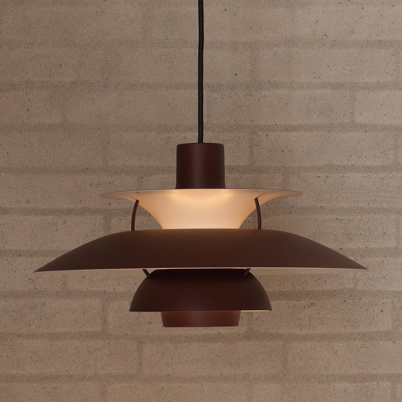 Louis Poulsen - PH 5 Pendelleuchte | burgundy
