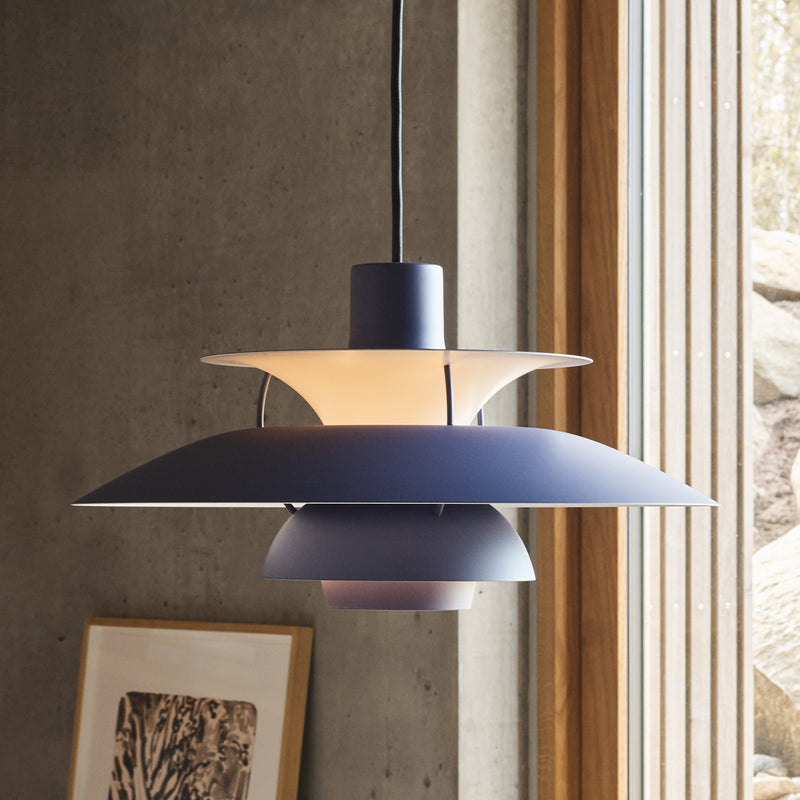 Louis Poulsen - PH 5 Pendelleuchte | dusty indigo