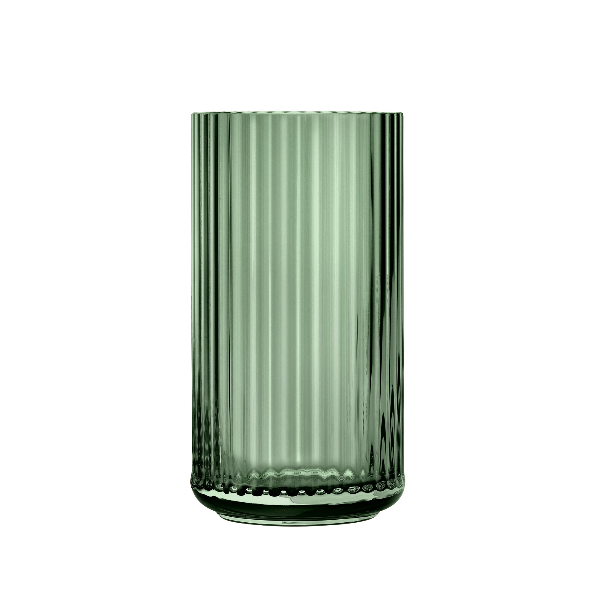 Lyngby Porcelæn - Glasvase H 20 cm | grün