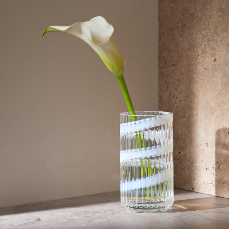 Lyngby Porcelæn - Glasvase H 12,5 cm
