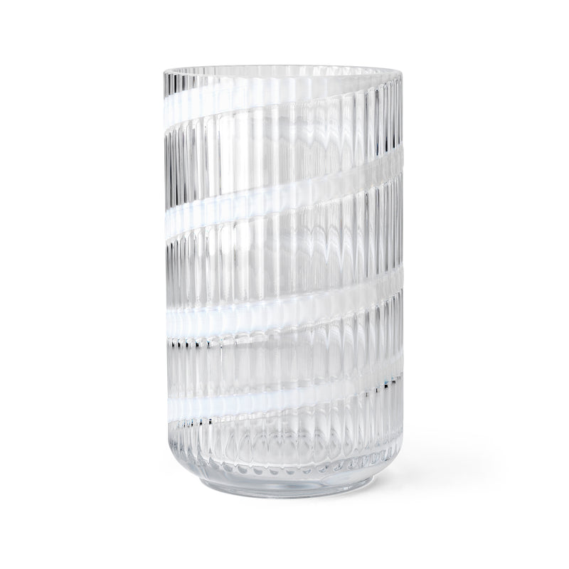 Lyngby Porcelæn - Lyngby Glasvase Swirl | H 25 cm