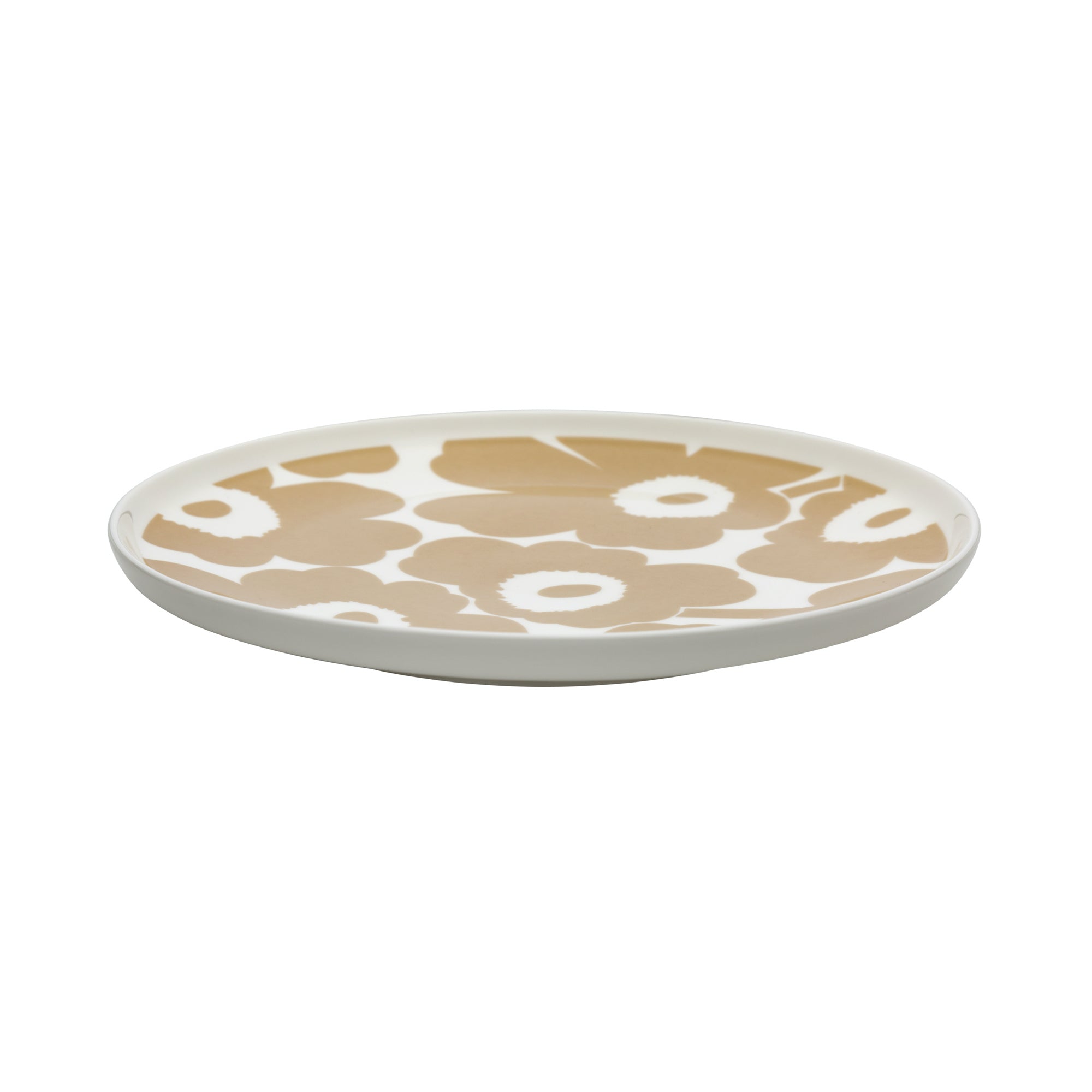 Marimekko - Oiva Unikko Teller Ø 25 cm | weiß/beige