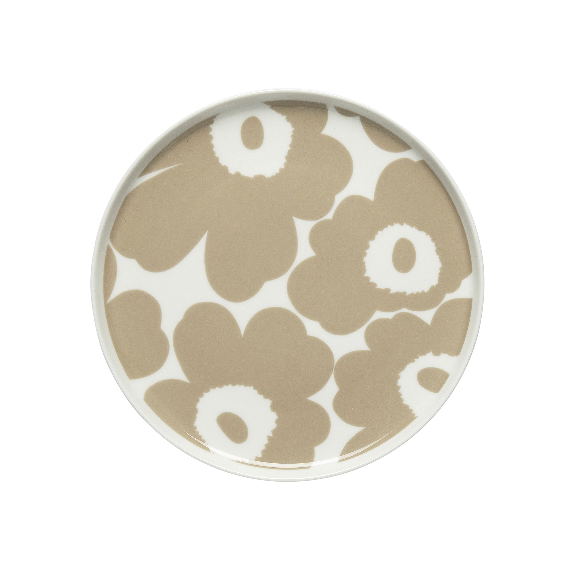 Marimekko - Oiva Unikko Teller Ø 20 cm | weiß/beige