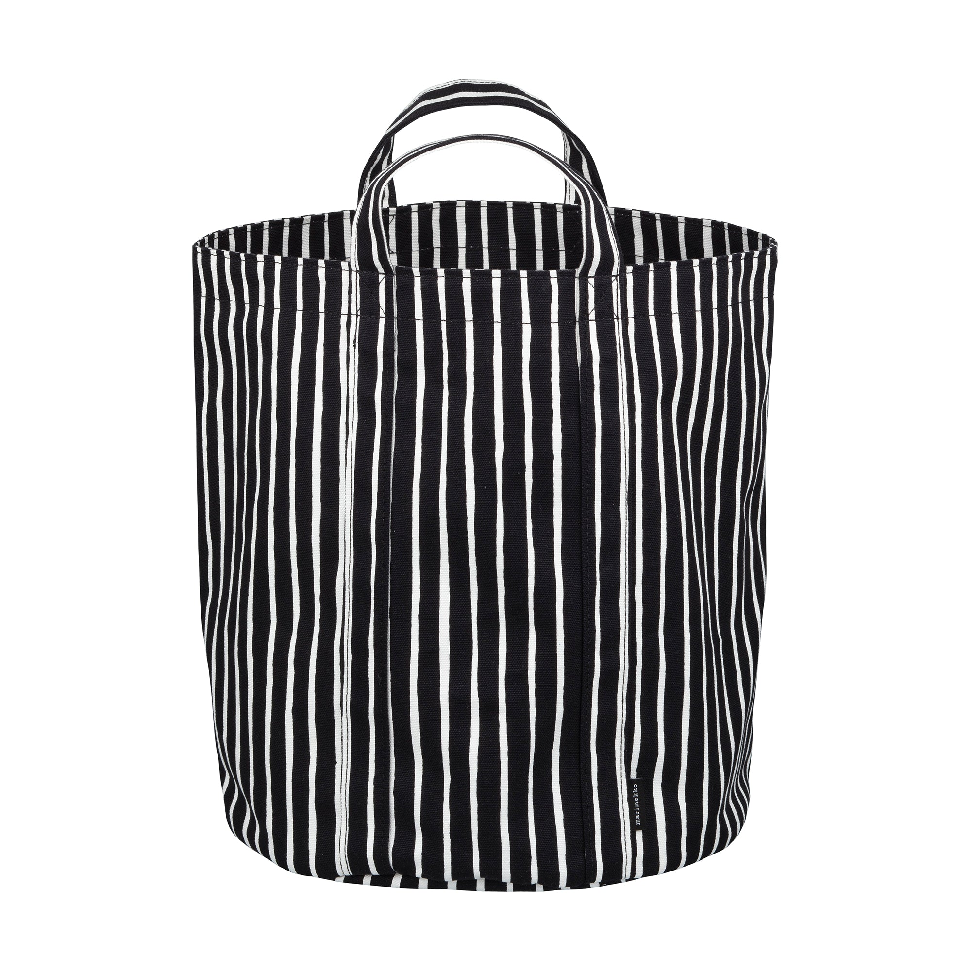 Marimekko - Piccolo Wäschekorb | 32 x 37 cm / schwarz/weiß