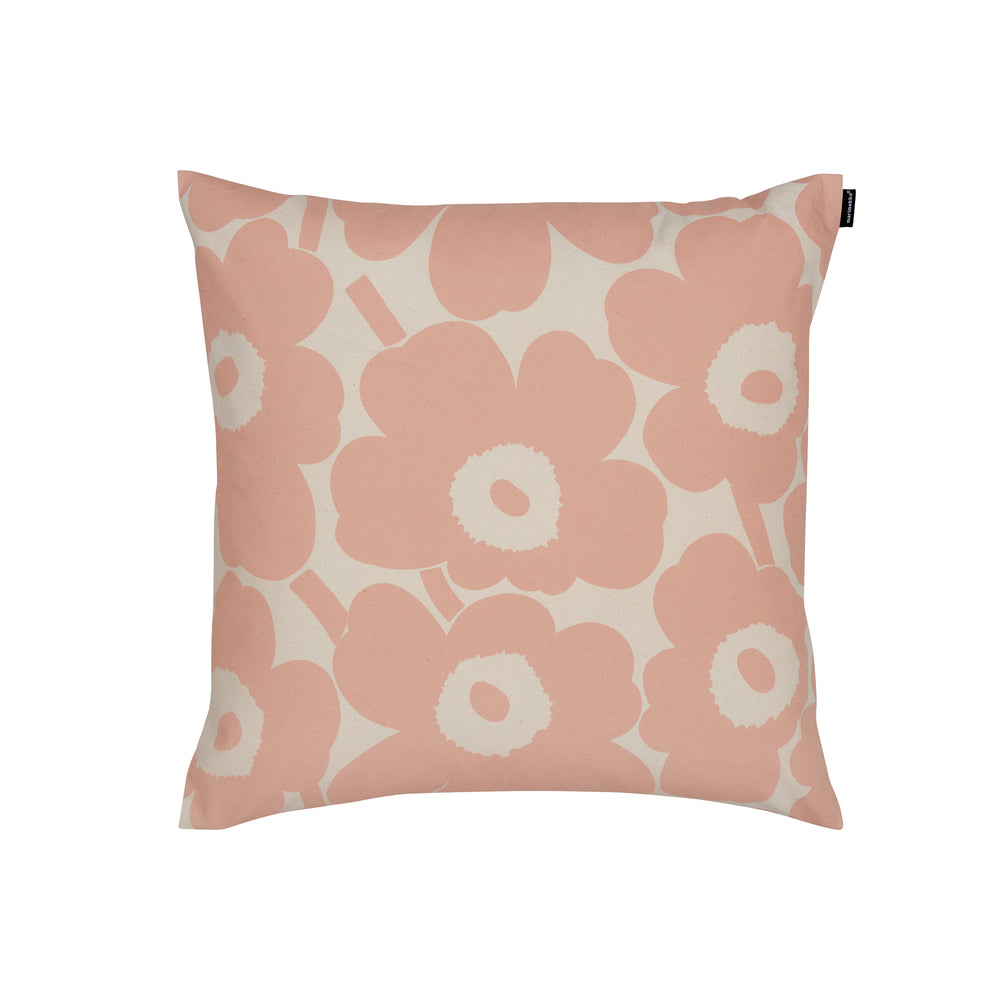 Marimekko - Pieni Unikko Kissenbezug | 50 x 50 cm / baumwollweiß/peach