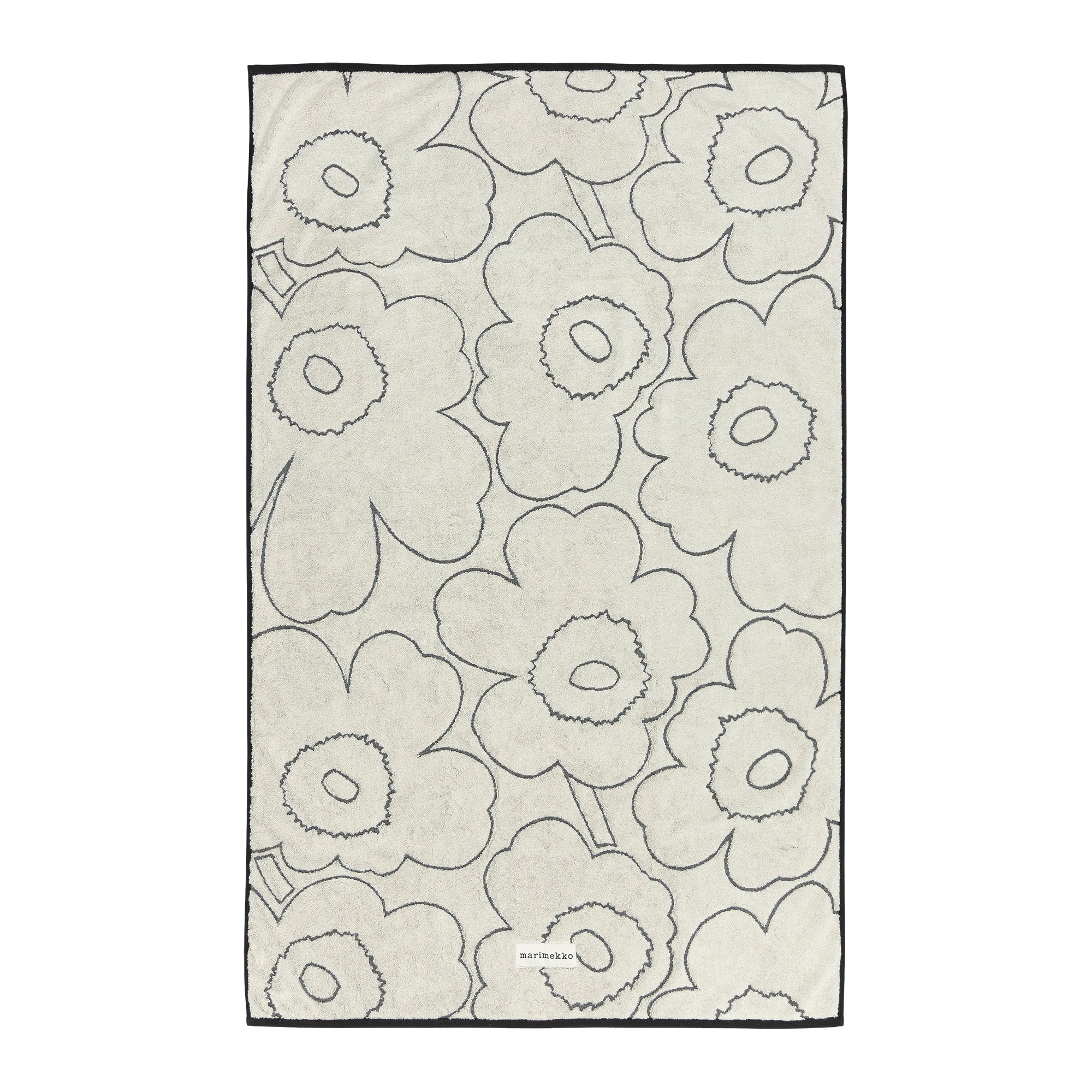 Marimekko - Piirto Unikko Badetuch | ivory/schwarz