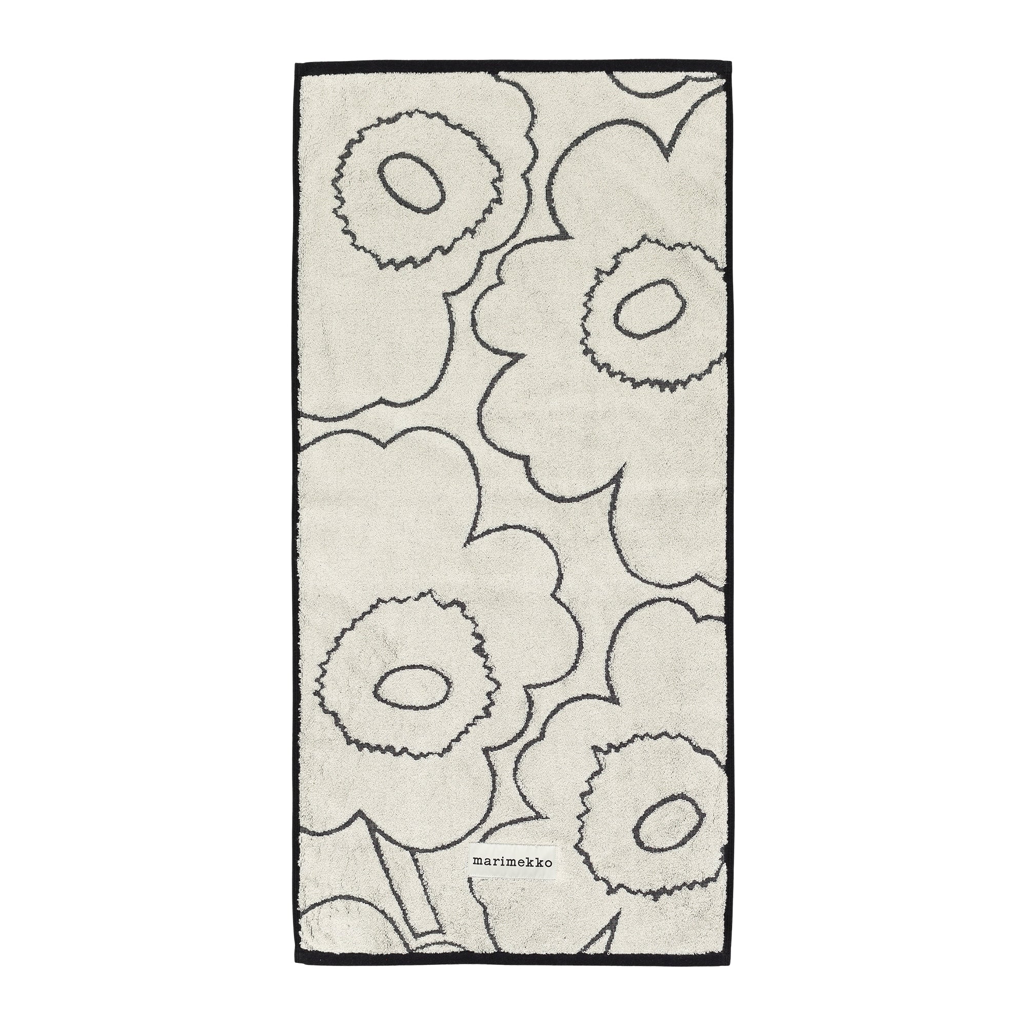Marimekko - Piirto Unikko Handtuch | ivory/schwarz