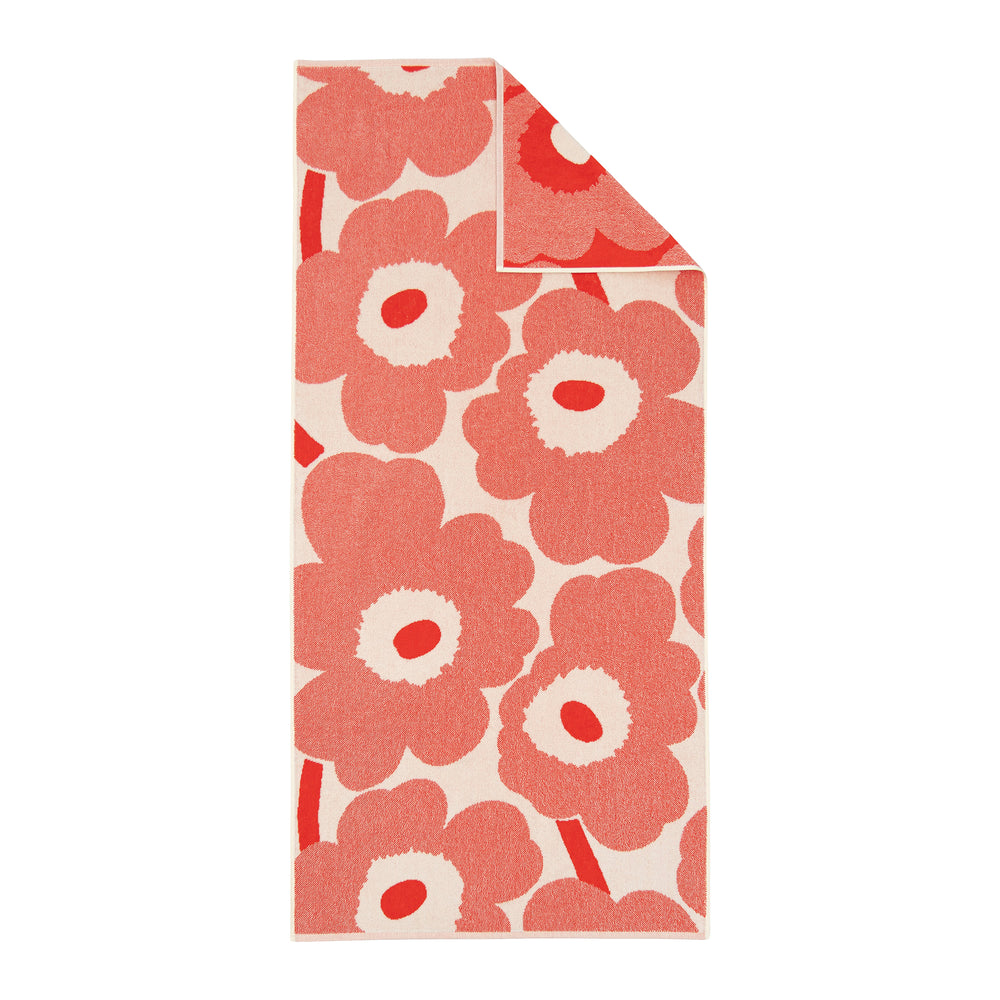 Marimekko - Unikko Badetuch | off white/orange red