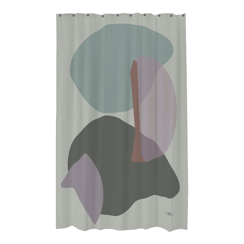 Mette Ditmer - Gallery Duschvorhang | frost green
