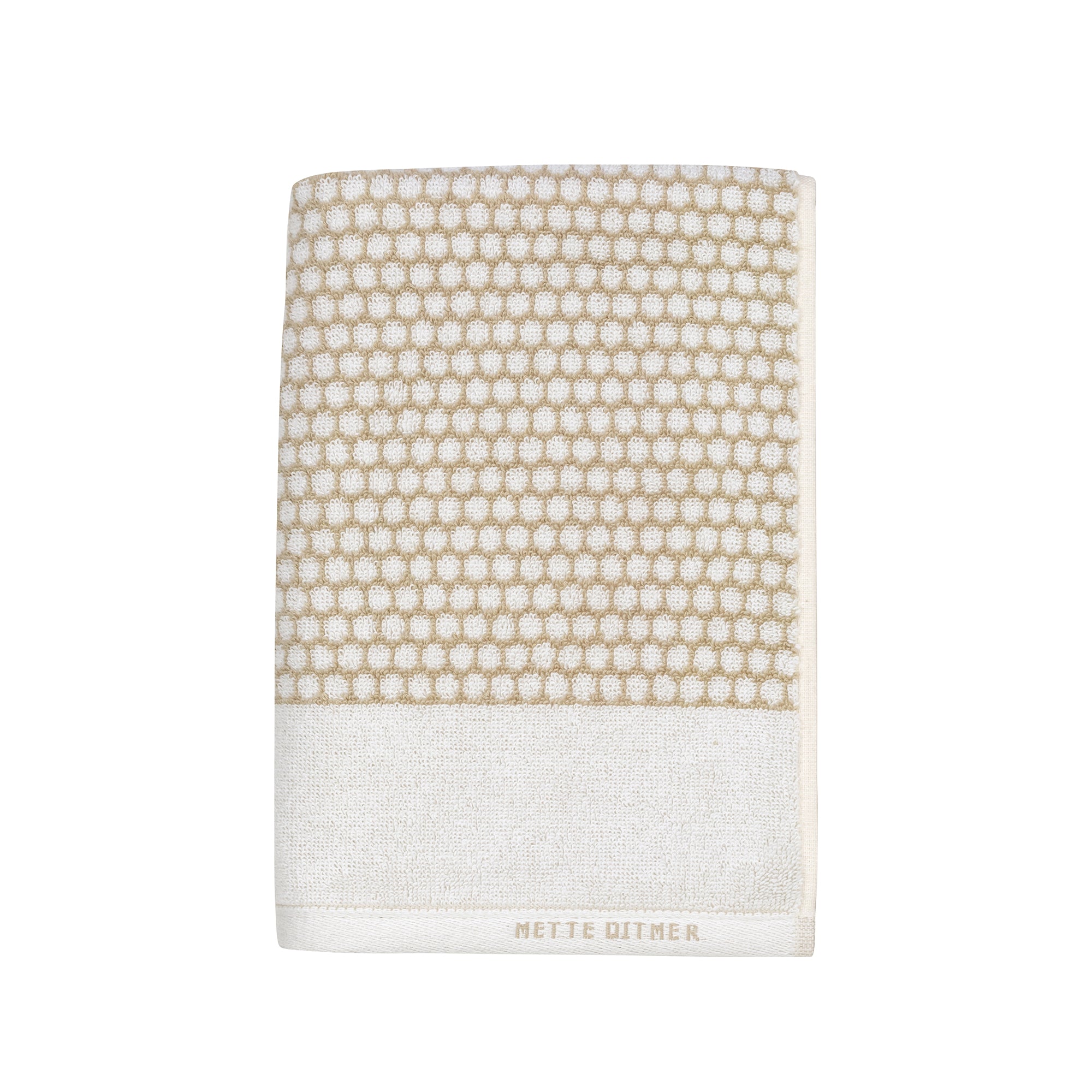 Mette Ditmer - Grid Handtuch | sand/off-white