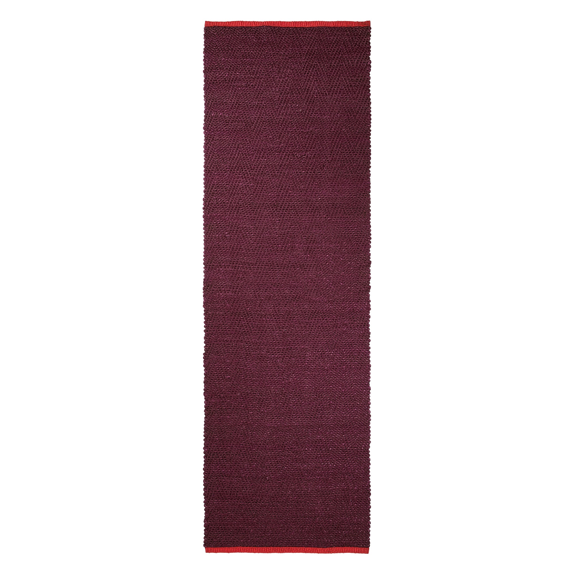 Mette Ditmer - Notes Juteteppich | 80 x 245 cm / wine