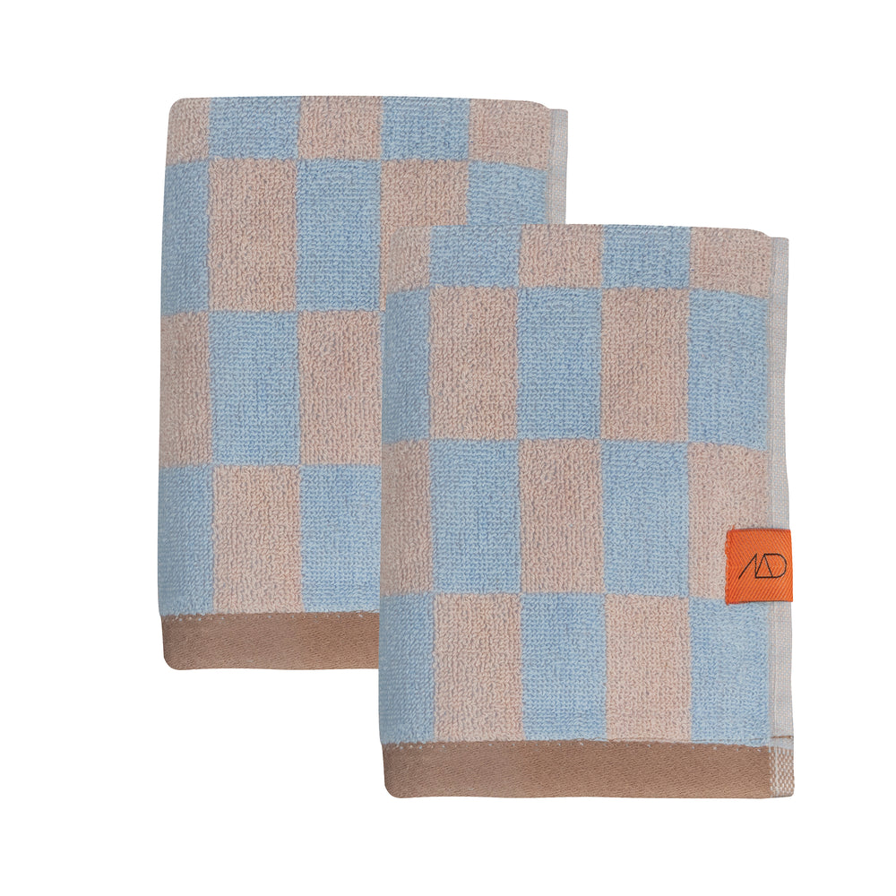Mette Ditmer - Retro Gästehandtuch | light blue