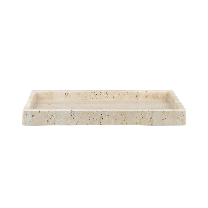Mette Ditmer - Travertine Tablett | 16 x 31 cm