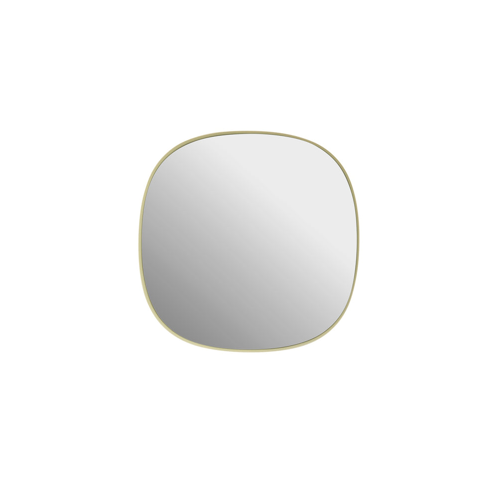 Muuto - Framed Mirror | 40 x 40 cm / hellgelb/Klarglas