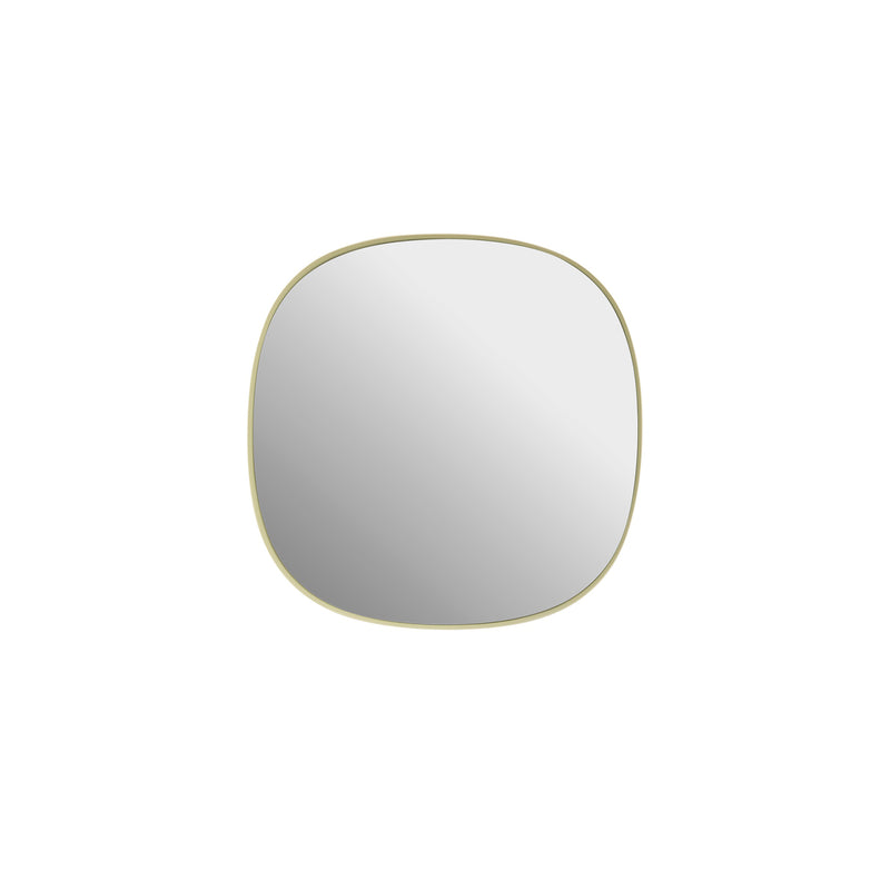 Muuto - Framed Mirror | 40 x 40 cm / hellgelb/Klarglas