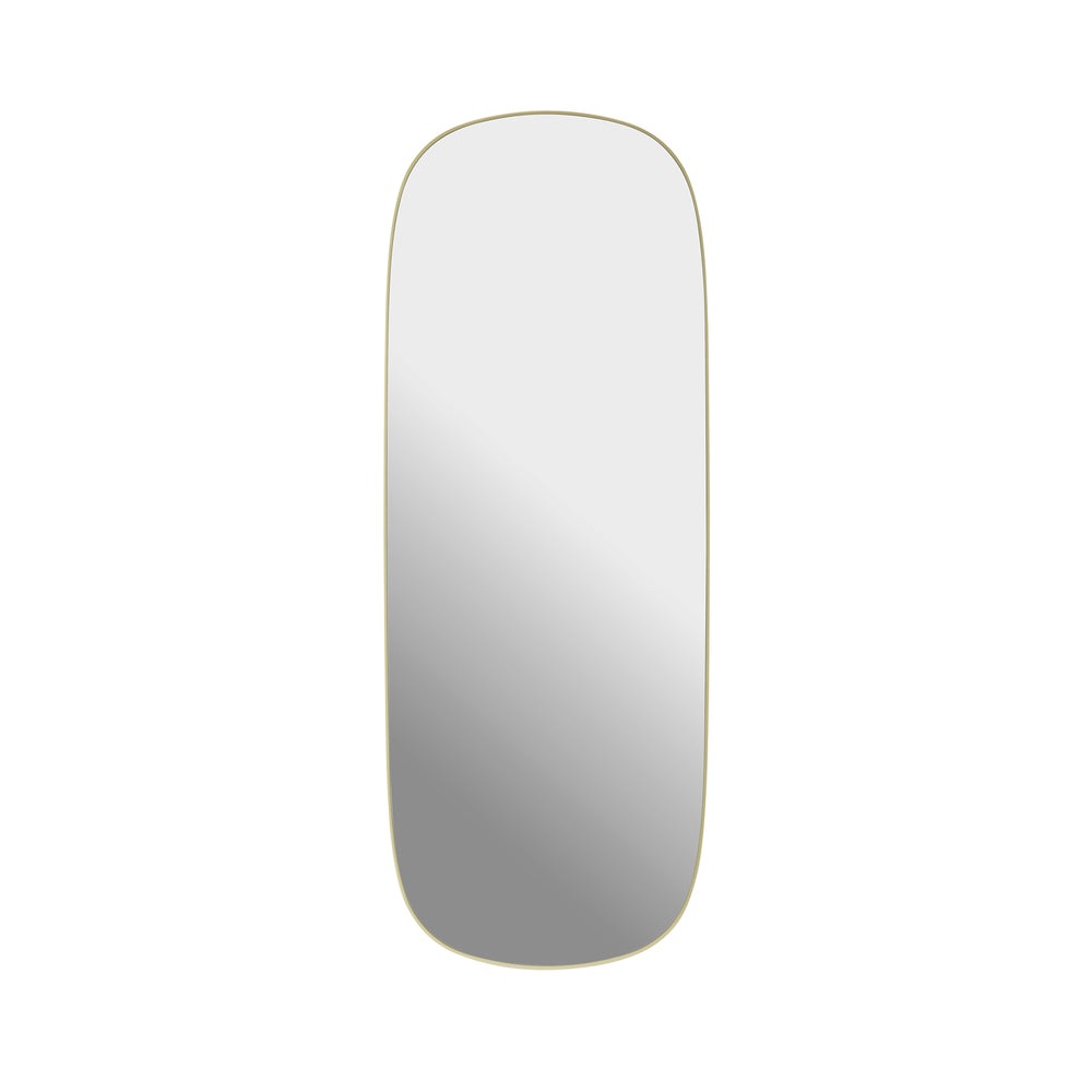 Muuto - Framed Mirror | 118 x 44,5 cm / hellgelb/Klarglas