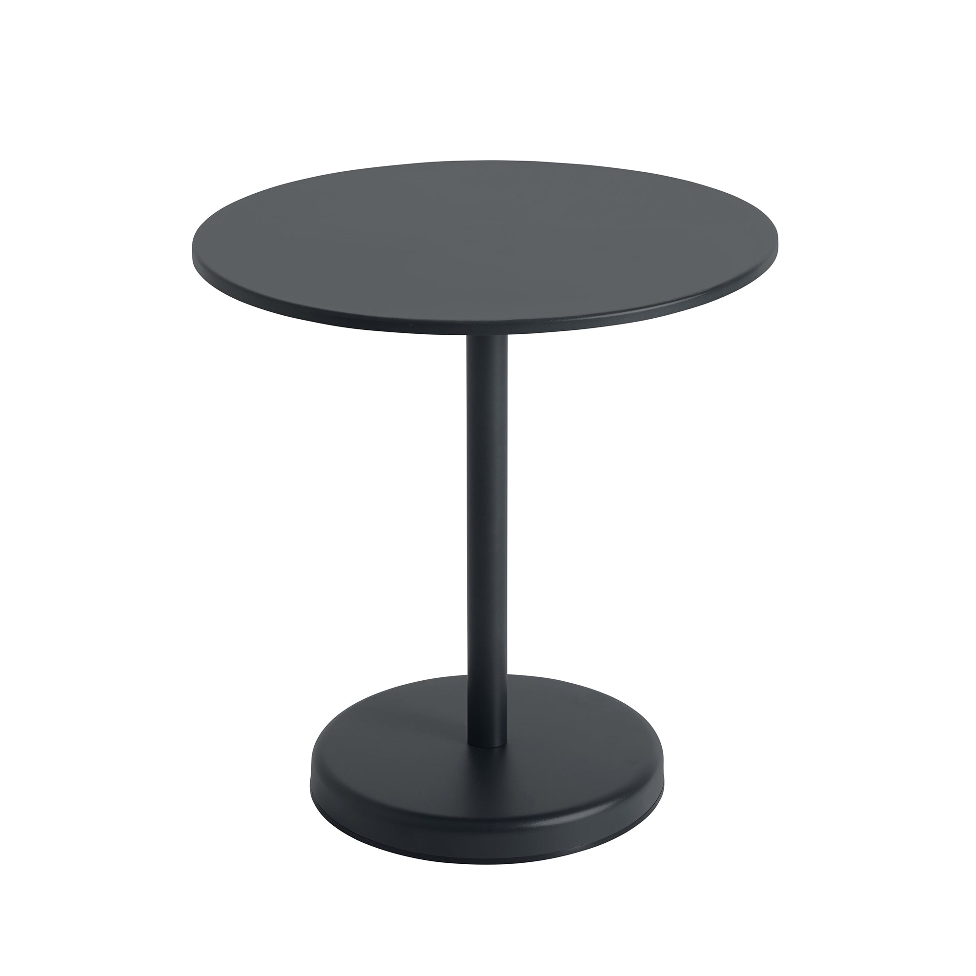 Muuto - Linear Steel Bistrotisch | Ø 70 x H 73 cm / schwarz