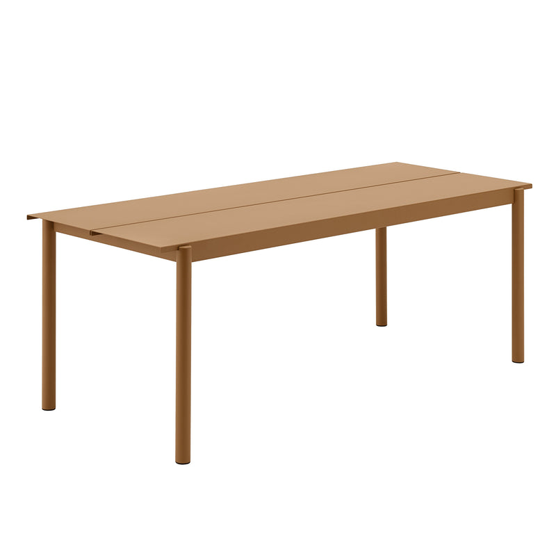 Muuto - Linear Steel Tisch | 200 x 75 cm / orange