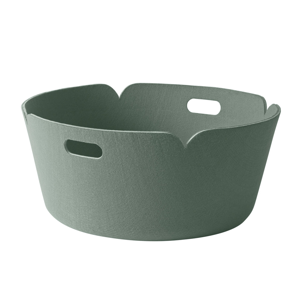 Muuto - Restore Runder Aufbewahrungskorb | nebelgrün