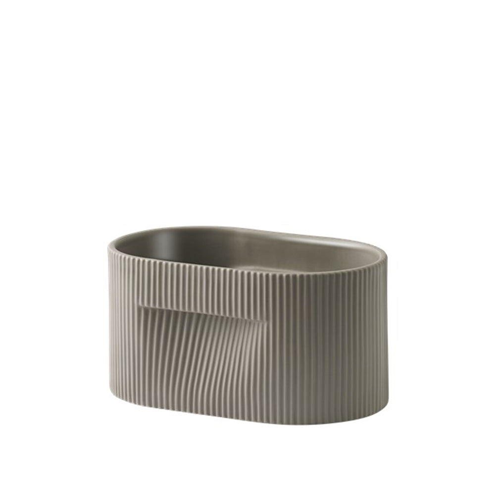 Muuto - Ridge Blumentopf | H 13 cm / taupe