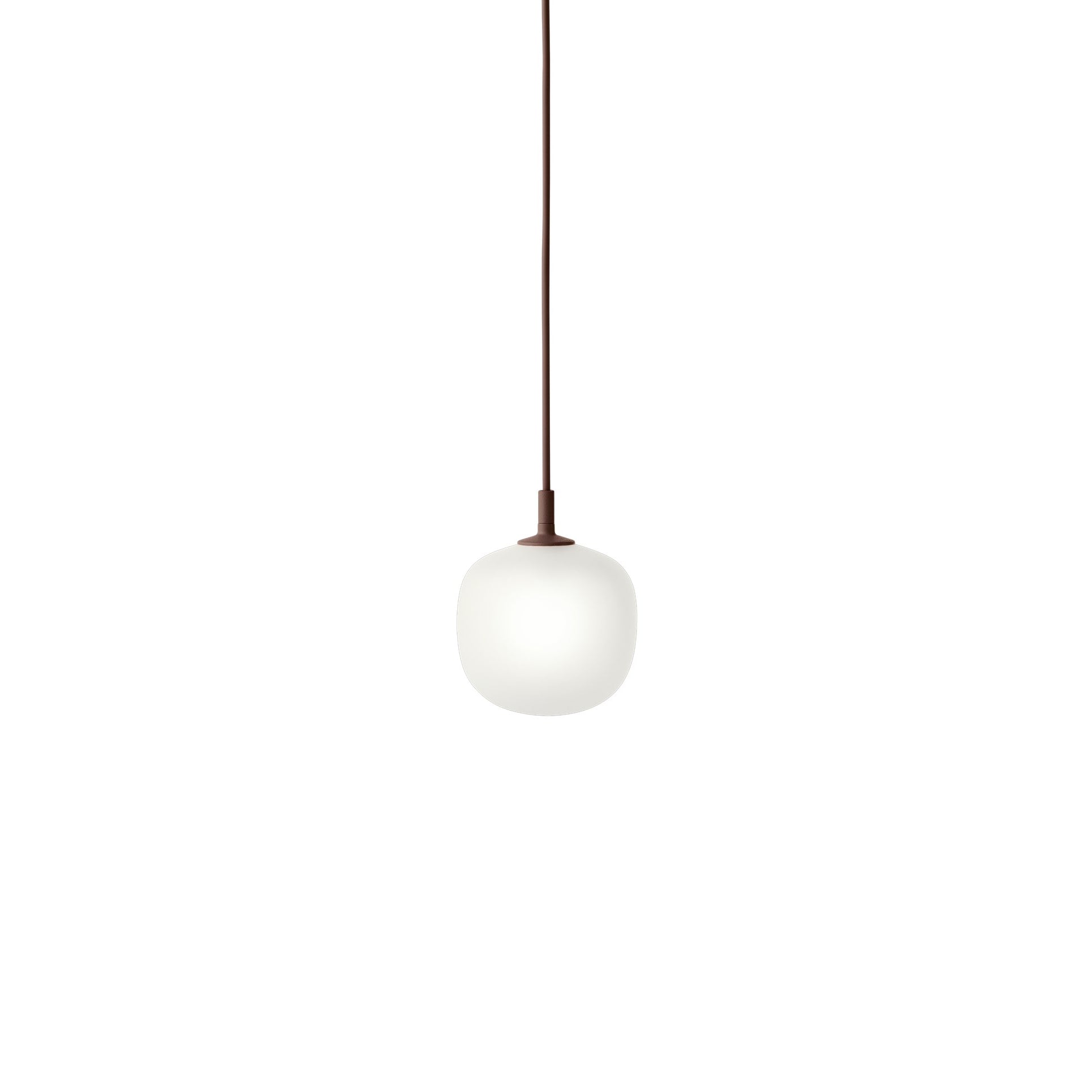 Muuto - Rime Pendelleuchte | Ø 12 cm / dunkelrot