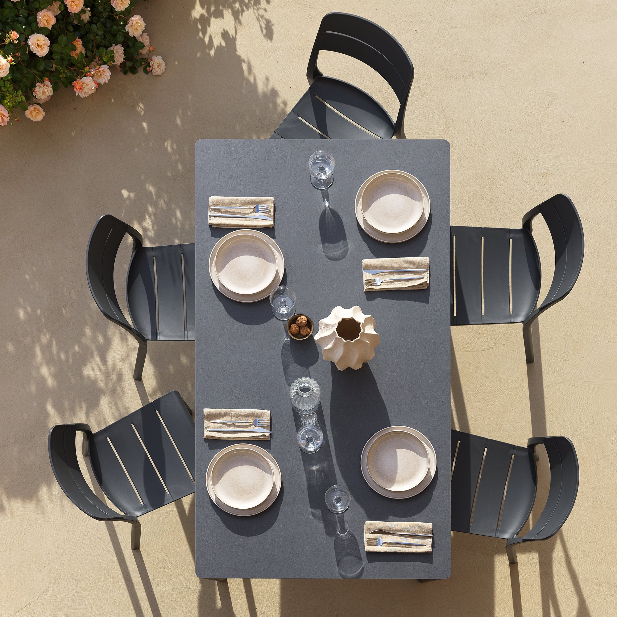 Nardi - Piave Tisch 160x90 | anthrazit