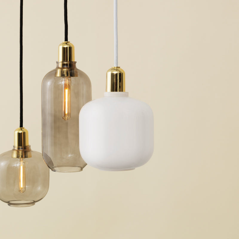 Normann Copenhagen - Amp Pendelleuchte | S / rauch/messing