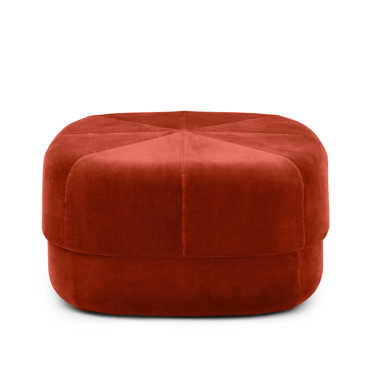 Normann Copenhagen - Circus Pouf groß | Velour rostrot