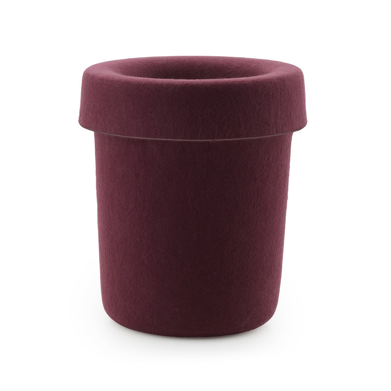 Normann Copenhagen - Hide Büroabfalleimer | burgundy