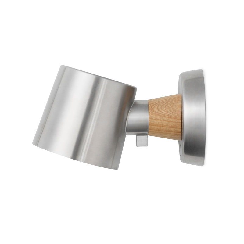Normann Copenhagen - Rise Wandleuchte | mit Wandhalterung / Edelstahl